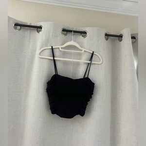 Zara Black Ruched Top